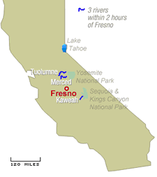 Whitewater Rafting Fresno CA
