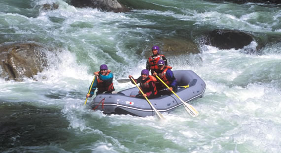 Whitewater Rafting With Friends
