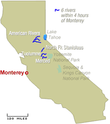 Whitewater Rafting Monterey CA