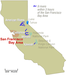 Whitewater Rafting San Francisco CA